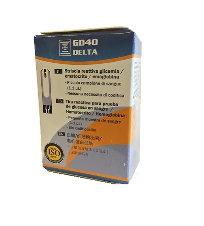 STRISCE MISURAZIONE GLICEMIA BRUNO GD40 DELTA 25 PEZZI - Farma Nice