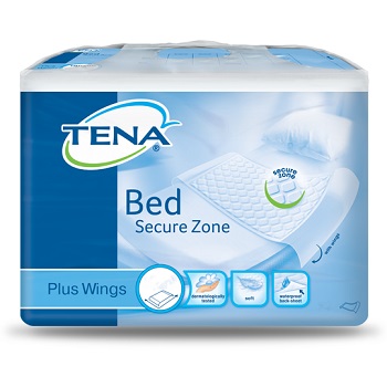 TRAVERSA PER INCONTINENZA TENA BED PLUS RIMBOCCABILE 80X180 CM PLUS 20 PEZZI - Farma Nice