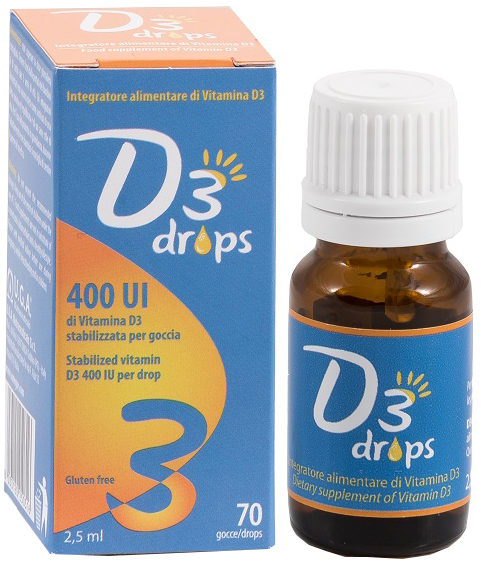 D3 DROPS 400 UI FLACONCINO 2,5 ML - Farma Nice