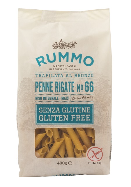 RUMMO PENNE RIGATE N66 DI RISO INTEGRALE E MAIS 400 G - Farma Nice