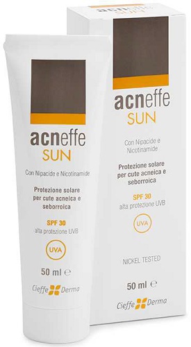 ACNEFFE SUN SPF 30 ALTA PROTEZIONE UVB PER CUTE ACNEICA E SEBORROICA 50 ML - Farma Nice
