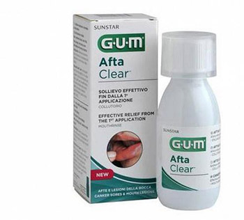 GUM AFTACLEAR RINSE 120 ML COLLUTORIO - Farma Nice