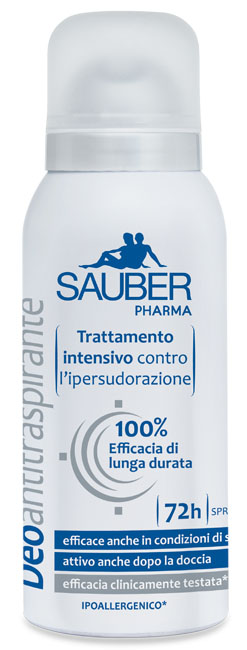 SAUBER ANTITRASPIRANTE 72 ORE SPRAY - Farma Nice