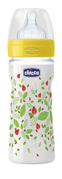 CHICCO BIBERON WELL BEING IN POLIPROPILENE UNISEX DA 250 ML MEDIUM SILICONE ITA - Farma Nice