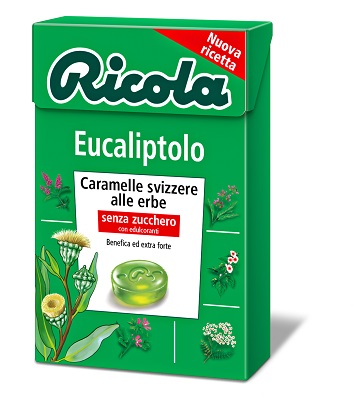 RICOLA EUCALIPTOLO SENZA ZUCCHERO 50 G - Farma Nice