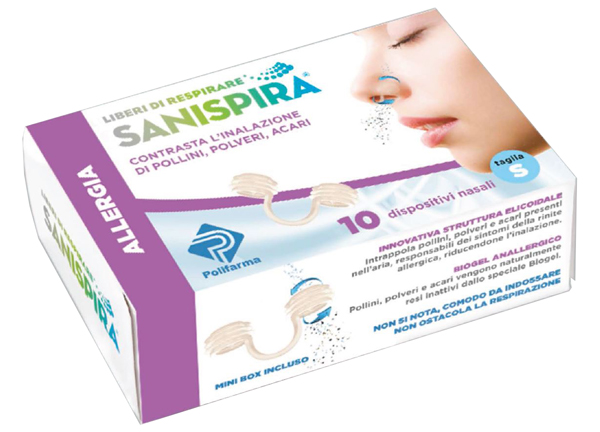 SANISPIRA ALLERGIA DISPOSITIVO NASALE 10 PEZZI TAGLIA M - Farma Nice