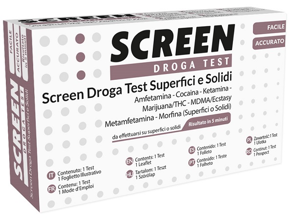 DROGA TEST RILEVA 7 DROGHE SU SUPERFICI O POLVERI SCREEN DROGA TEST SUPERFICI E POLVERI - Farma Nice