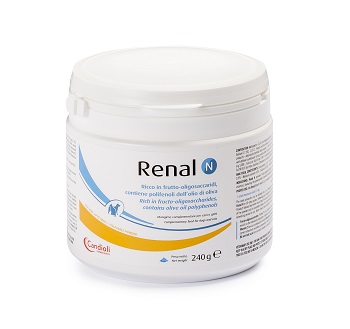 RENAL N MANGIME COMPLEMENTARE PER CANI E GATTI BARATTOLO 240 G - Farma Nice