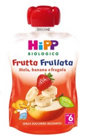 HIPP BIO FRUTTA FRULLATA MELA BANANA FRAGOLA 90 G - Farma Nice