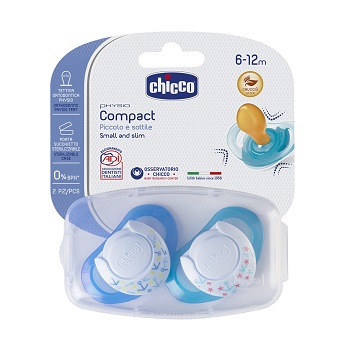 CHICCO SUCCHIETTO COMPACT BOY S6-16 MESI 2 PEZZI - Farma Nice
