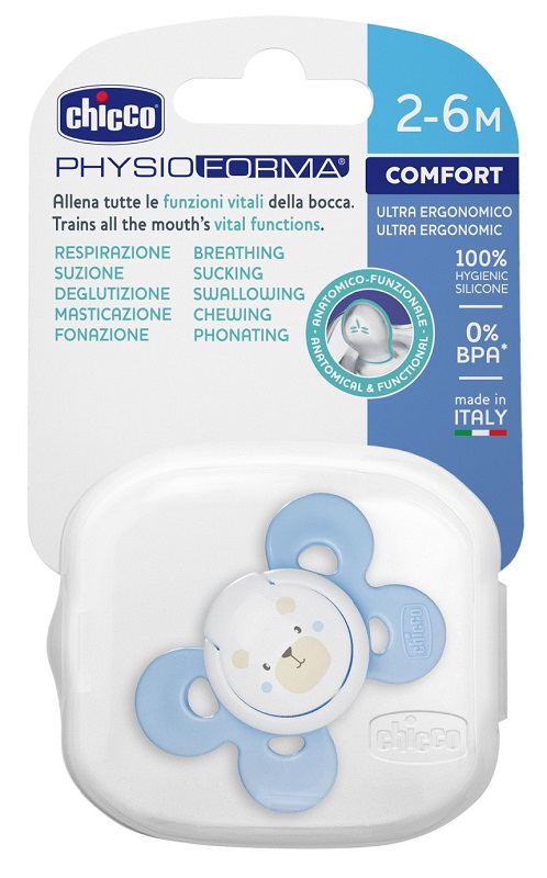 CHICCO SUCCHIETTO COMFORT BOY IN SILICONE 0-6 MESI 1 PEZZO - Farma Nice