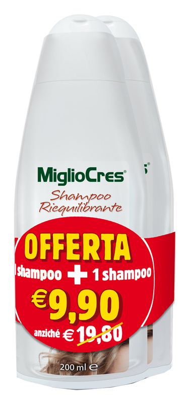MIGLIOCRES SHAMPOO RIEQUILIBRANTE BIPACK 200 ML - Farma Nice
