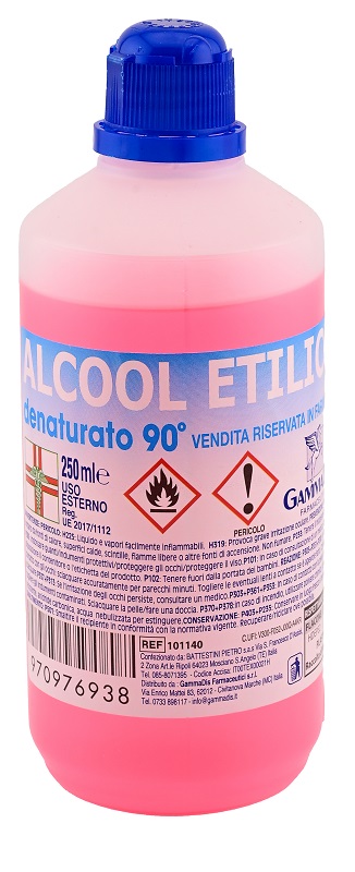 ALCOOL ETILICO DENATURATO 90% 250 ML - Farma Nice