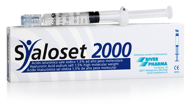 SIRINGA INTRA-ARTICOLARE SYALOSET 2000 ACIDO IALURONICO 1,5% 2 ML 1 PEZZO - Farma Nice