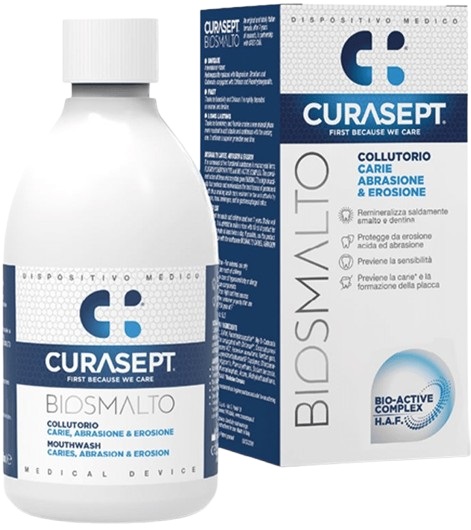 CURASEPT BIOSMALTO COLLUTORIO CARIE ABRASIONE&EROSIONE 300 ML - Farma Nice
