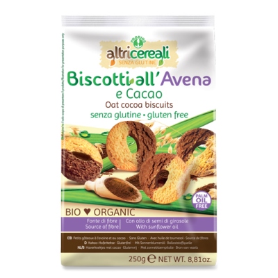 ALTRICEREALI BISCOTTI ALL' AVENA E CACAO 250 G - Farma Nice