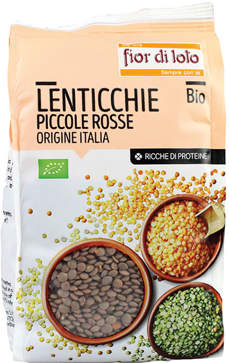 LENTICCHIE PICCOLE ROSSE ITALIA BIO 400 G - Farma Nice