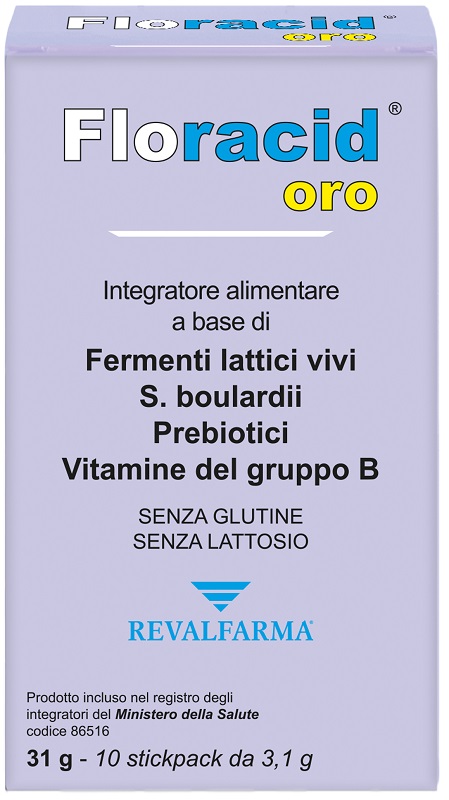 FLORACID OROSOLUBILE 10 STICKPACK - Farma Nice