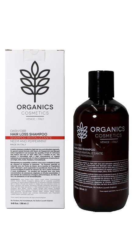 ORGANICS PHARM HAIR LOSS SHAMPOO NEEM OIL AND PEPPERMINT 250 ML - Farma Nice