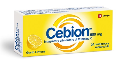 CEBION MASTICABILE LIMONE VITAMINA C 500 MG 20 COMPRESSE - Farma Nice