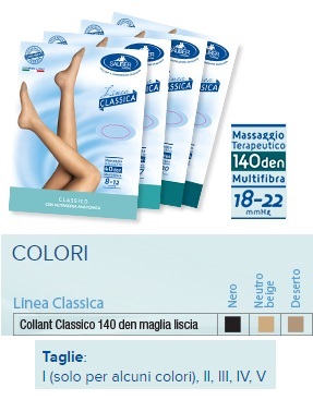 SAUBER COLLANT 140 DENARI MAGLIA LISCIA NEUTRO BEIGE 5 LINEA CLASSICA - Farma Nice
