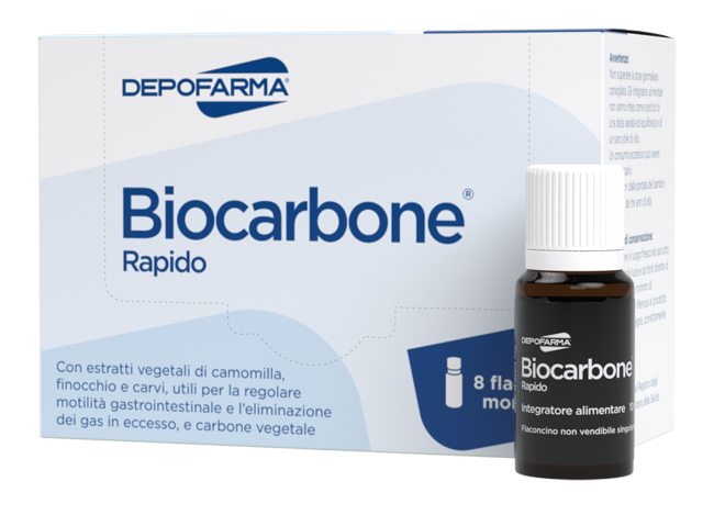 BIOCARBONE RAPIDO 8 FLACONCINI - Farma Nice