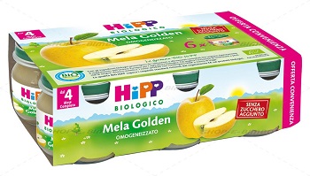 HIPP BIO OMOGENEIZZATO MELA GOLDEN 6X80 G - Farma Nice