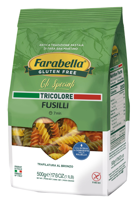 FARABELLA FUSILLI TRICOLORE 500 G - Farma Nice