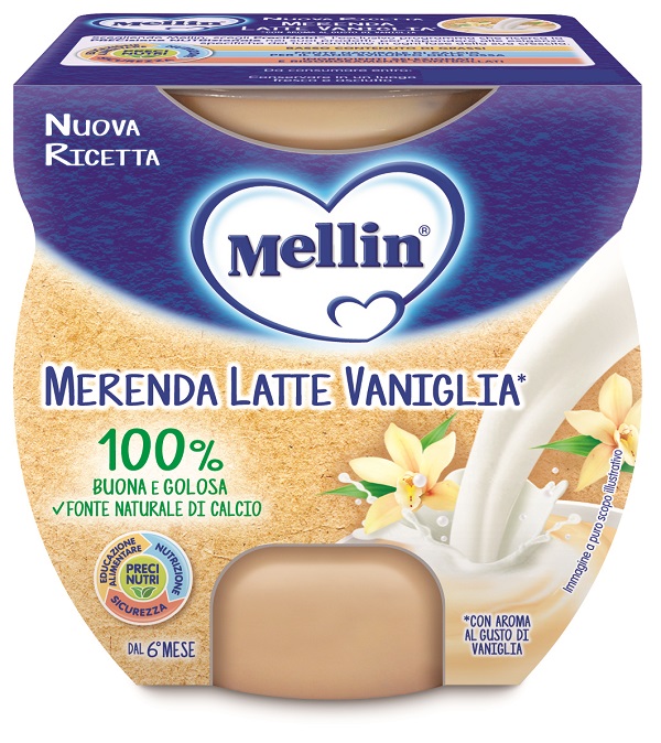 MELLIN MERENDA LATTE VANIGLIA 2 X 100 G - Farma Nice
