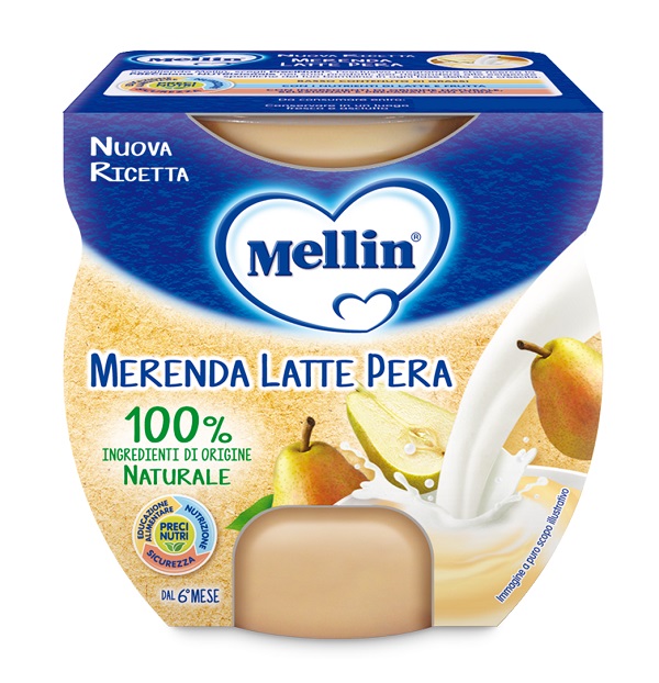 MELLIN MERENDA LATTE PERA 2 X 100 G - Farma Nice