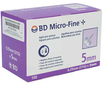 AGO PER PENNA DA INSULINA BD MICROFINE GAUGE 31 5 MM 100 PEZZI - Farma Nice