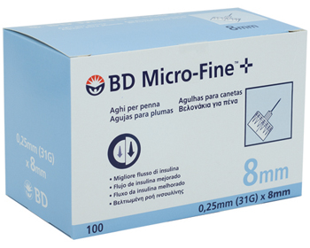 AGO PER PENNA DA INSULINA BD MICROFINE GAUGE 31 8 MM 100 PEZZI - Farma Nice