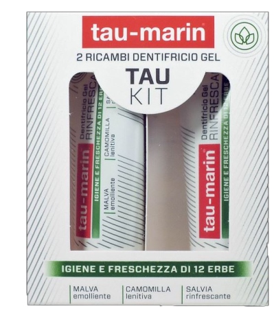 TAU MARIN DENTIFRICIO RINFRESCANTE RICARICA TAU KIT 2X20ML - Farma Nice