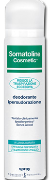 SOMATOLINE COSMETIC DEODORANTE IPERSUDORAZIONE DUETTO SPRAY 125 ML + 125 ML - Farma Nice