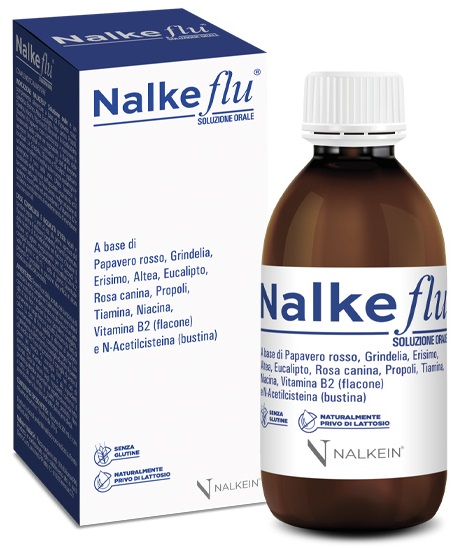 NALKEFLU SOLUZIONE ORALE 200 ML + 1  BUSTINA DA 2,5 G - Farma Nice