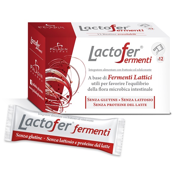 LACTOFER FERMENTI 12 BUSTINE OROSOLUBILI - Farma Nice