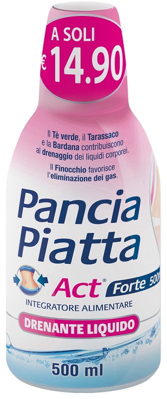 PANCIA PIATTA ACT FORTE DRENANTE LIQUIDO 500 ML - Farma Nice
