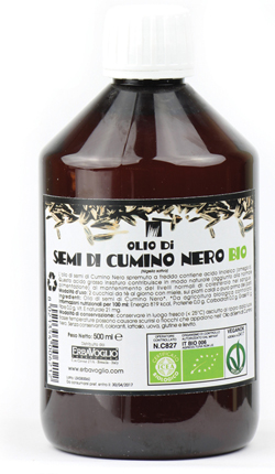 OLIO DI SEMI DI CUMINO NERO BIO 500 ML - Farma Nice