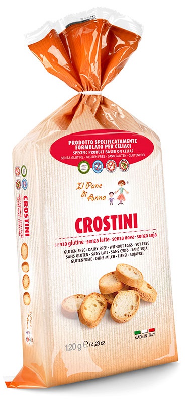 IL PANE DI ANNA CROSTINI SENZA LATTE 120 G - Farma Nice