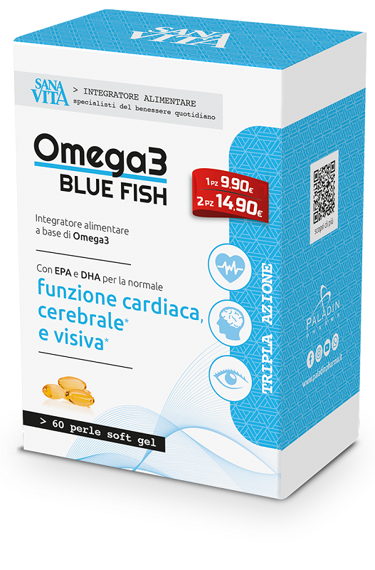 SANAVITA BLUE FISH 60 CAPSULE - Farma Nice