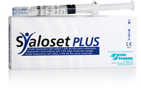 SIRINGA INTRA-ARTICOLARE SYALOSET PLUS ACIDO IALURONICO SALE SODICO 1,5% AD ALTO PESO MOLECOLARE 4 ML - Farma Nice