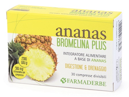 ANANAS BROMELINA PLUS 30 COMPRESSE - Farma Nice