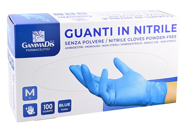 GUANTI NITRILE SENZA POLVERE MEDIUM 100 PEZZI - Farma Nice