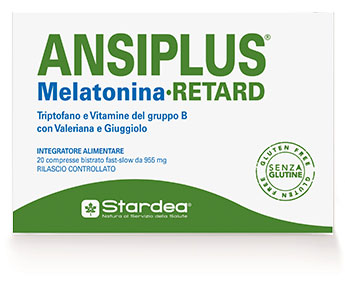ANSIPLUS RETARD MELATONINA 20 COMPRESSE BISTRATO FAST SLOW 955 MG - Farma Nice