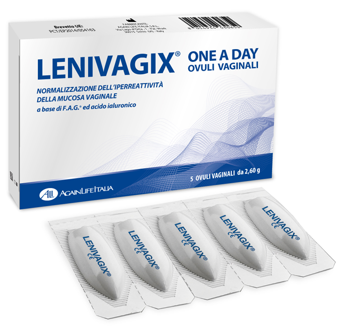 LENIVAGIX ONE A DAY 5 OVULI VAGINALI - Farma Nice