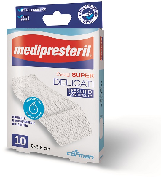 MEDIPRESTERIL CEROTTI DELICATI SUPER 8 X 3,8 10 PEZZI - Farma Nice