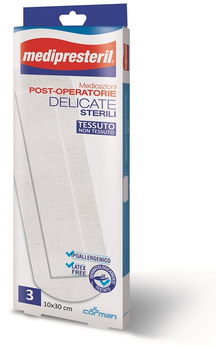 MEDIPRESTERIL MEDICAZIONI POST OPERATORIE DELICATE 10 X 30 3 PEZZI - Farma Nice