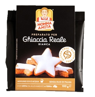 NONNA ANITA PREPARATO PER GHIACCIA REALE GLUTEN FREE 100 G - Farma Nice