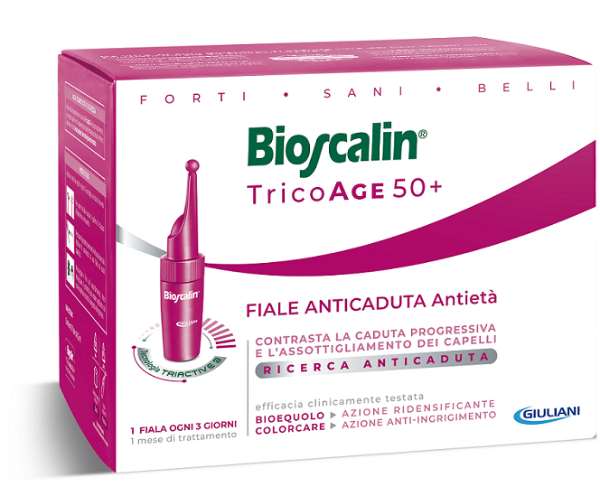 BIOSCALIN TRICOAGE ANTICADUTA ANTIETA' 10 FIALE 3,5 ML - Farma Nice