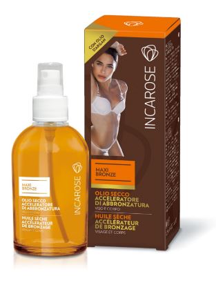 INCAROSE MAXI BRONZE OLIO SECCO ACCELERATORE DI ABBRONZATURA 125 ML - Farma Nice